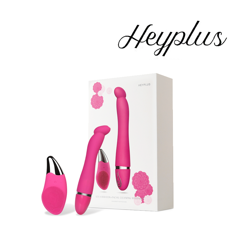 Heyplus (헤이플러스) - 얼굴 클렌징 마사지기를 하나더! 소닉 (Vibrator + Facial Cleansing Massager)