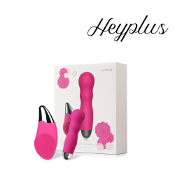 Heyplus (헤이플러스)- 얼굴 클렌징 마사지기를 하나더! 아로하 (Vibrator + Facial Cleansing Massager)