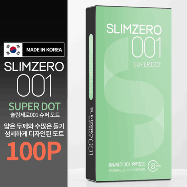 [유니더스] NEW 슬림제로001 슈퍼도트(도트형)-100P