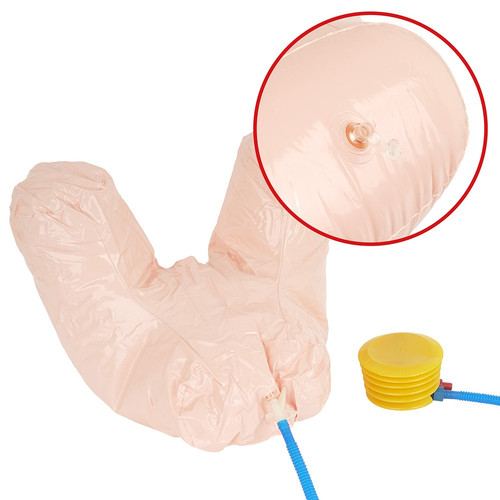 전 체중을 실어 피스톤 가능한 대형 엉덩이 내압 에어 걸 2홀