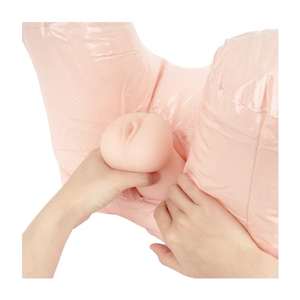 전 체중을 실어 피스톤 가능한 대형 엉덩이 내압 에어 걸 2홀