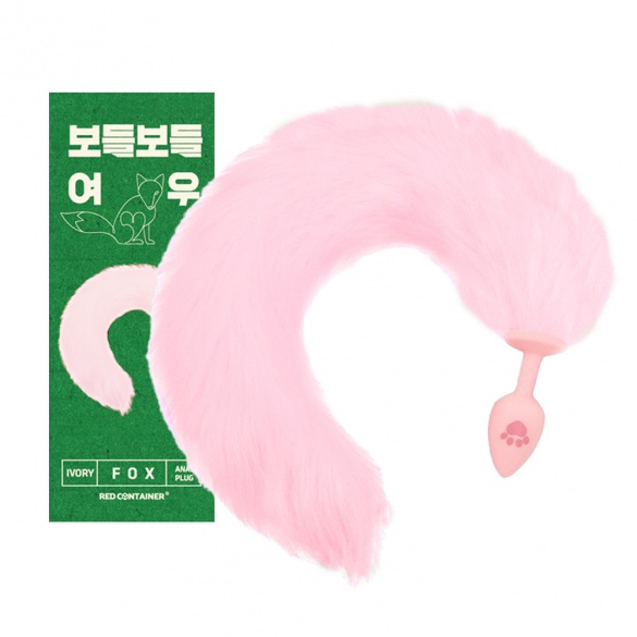 [레드컨테이너] 보들보들 여우 애널플러그 핑크