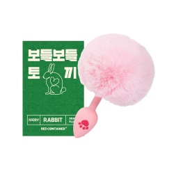 [레드컨테이너] 보들보들 토끼 애널플러그 핑크