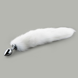 애널 여우털 메탈_화이트(M)