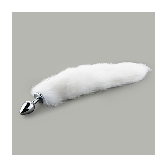 애널 여우털 메탈_화이트(M)