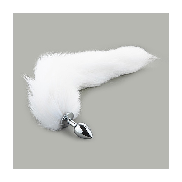 애널 여우털 메탈_화이트(S)