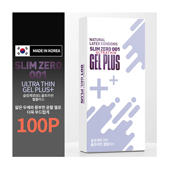 [유니더스] 슬림제로001 울트라씬 젤 플러스 (초박형) 100P